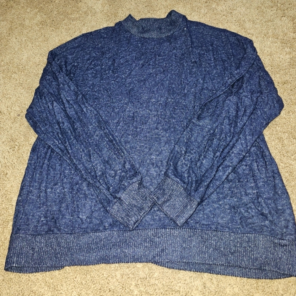Long sleeve, soft, blue sweater